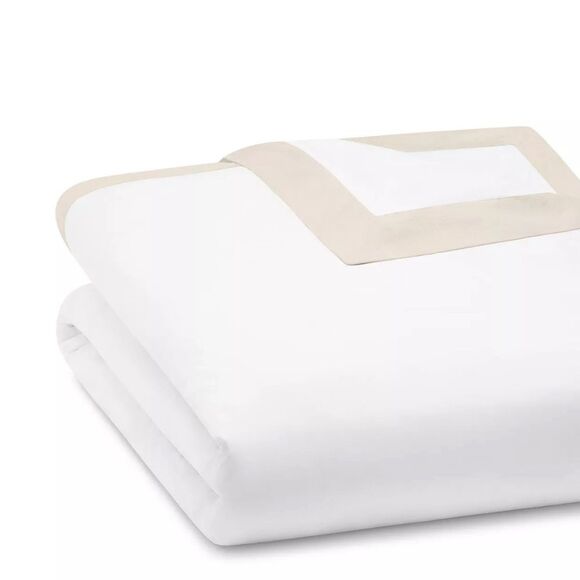 Peacock Alley Mandalay Linen Cuff Duvet Cover, NWT, Queen - Picture 3 of 6